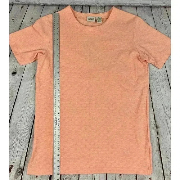 Classic Elements Women's Soft Orange Top Shirt Size Small Short Sleeve - Picture 9 of 11